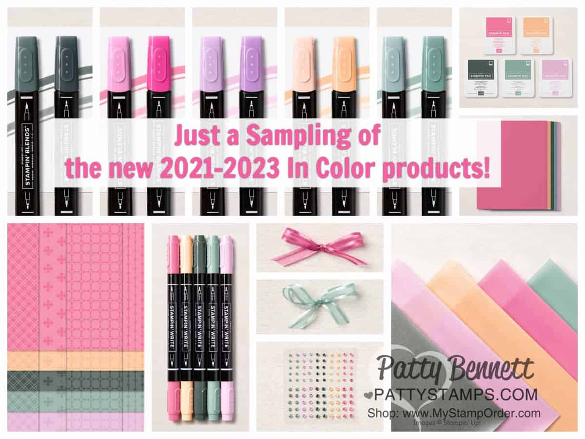 Stampin' Up! In Colors for 2021-2023. Buy Stampin' Up! online with Patty Bennett www.PattyStamps.com