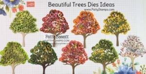 Ideas for Beautiful Trees Dies featuring Stampin' Up! Beauty of the Earth designer paper, by Patty Bennett www.PattyStamps.com