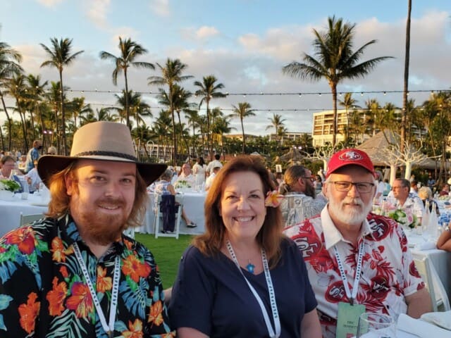 Grand Wailea Resort Luau, Bennett Family, last night of the Stampin' Up! Incentive trip 2021