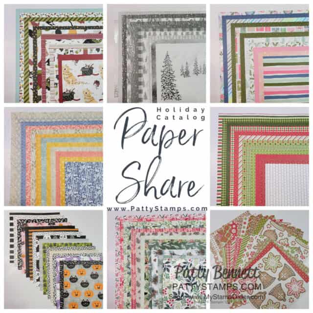Stampin' Up! Holiday Catalog 2021 Paper Share from Patty Bennett www.PattyStamps.com