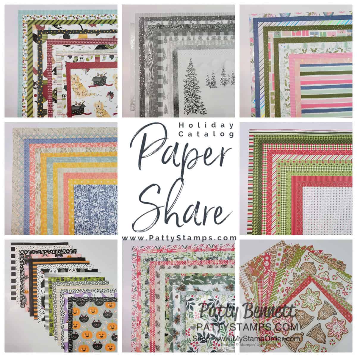 Stampin' Up! Holiday Catalog 2021 Paper Share from Patty Bennett www.PattyStamps.com