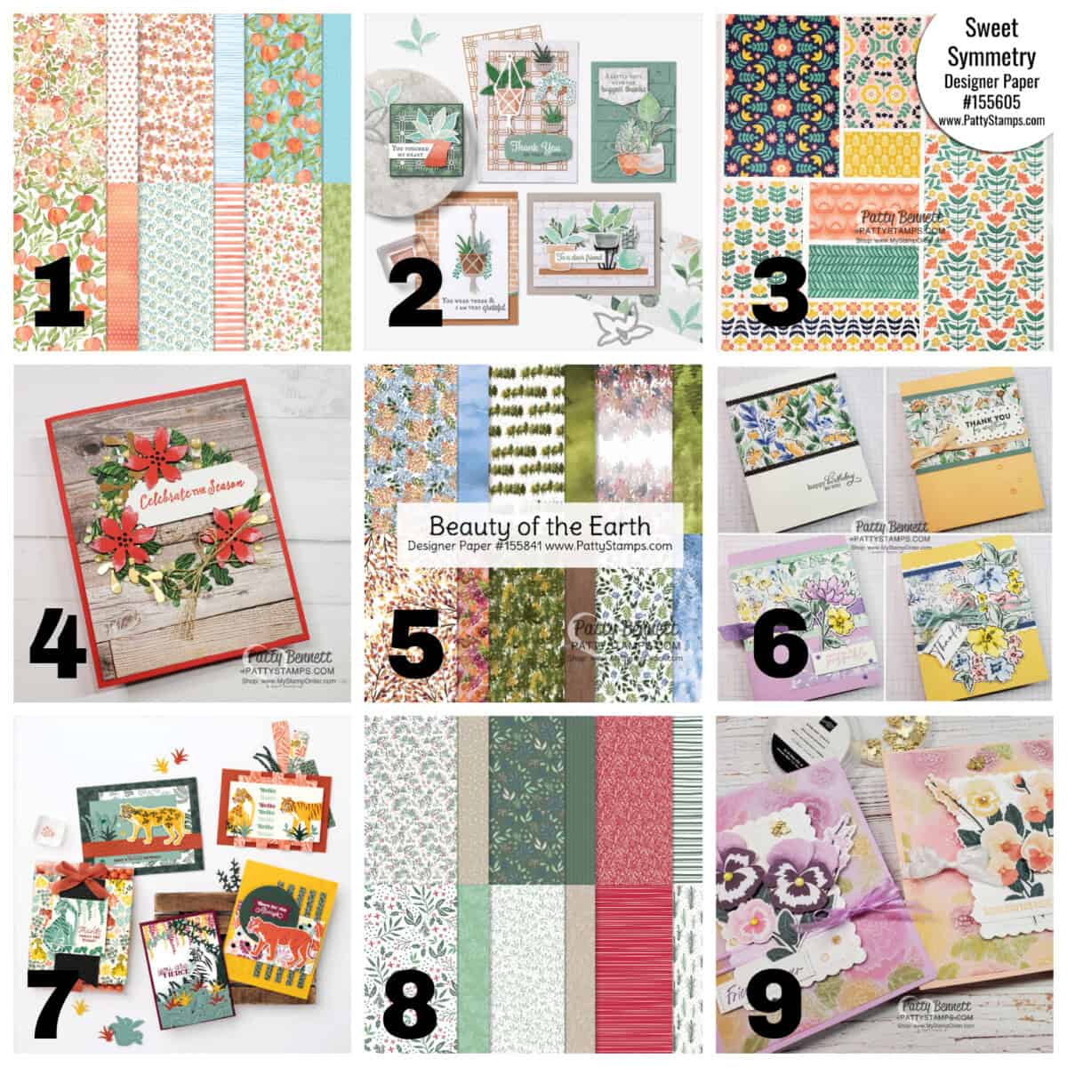 Stampin' Up! Designer Series Paper Sale July 1 to Aug. 2, 2021 shop www.PattyStamps.com