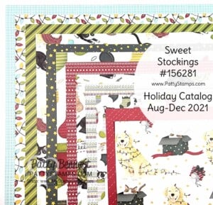 Sweet Stockings Suite Designer Paper, Christmas Card Making and crafting supplies from Stampin' Up!