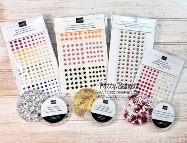 Stampin' UP! Holiday catalog embellishments www.PattyStamps.com