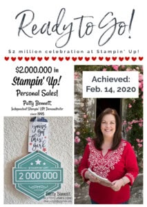 Patty Bennett $2 million personal sales celebration trip to Stampin' Up! home office, Riverton UT www.PattyStamps.com