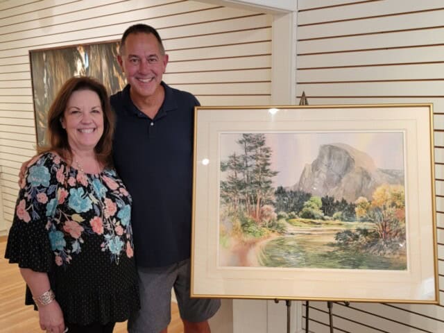 Peter and Patty at Jim Burns Memorial celebration of life, Creative Arts Group Sierra Madre CA