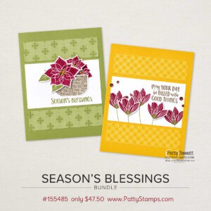 Stampin' UP! Season's Blessings Bundle card ideas for all seasons! www.PattyStamps.com