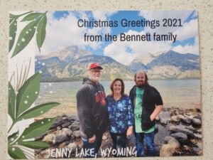 Christmas 2021 Bennett Family Christmas letter