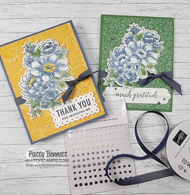 Coloring Blessings of Home stamp set with Blender Pens and Sponge Daubers for beautiful floral cards, by Patty Bennett