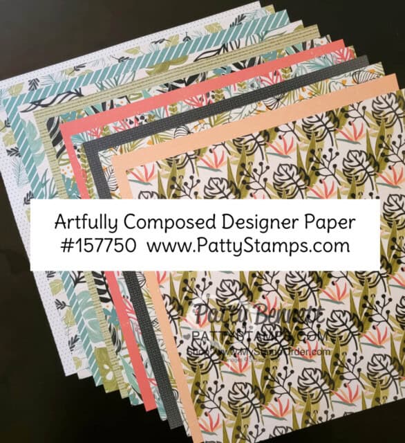 157750 Artfully Composed Stampin' Up! Designer paper www.PattyStamps.com