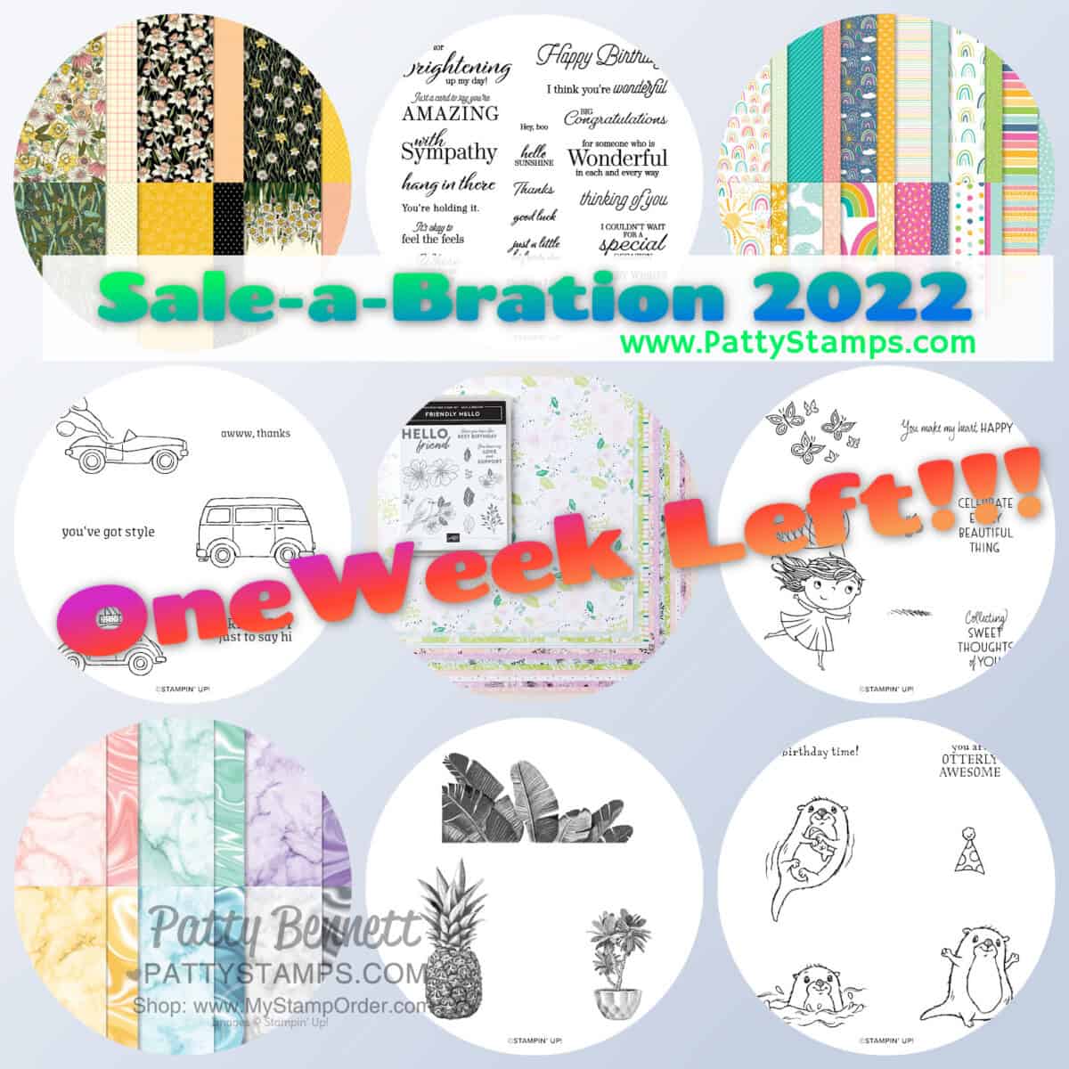 Countdown to the final week of Jan-Feb 2022 Sale-a-Bration promotion from Stampin' Up!