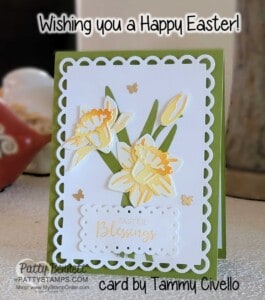 Daffodil Easter Card Stampin' Up! by Tammy Civello