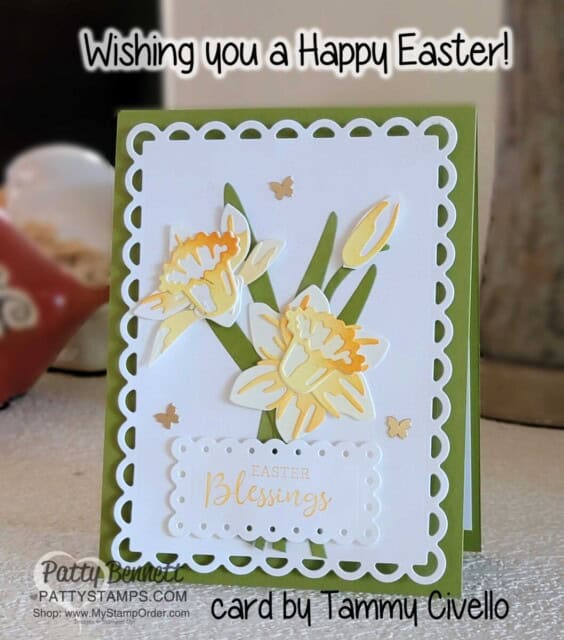Daffodil Easter Card Stampin' Up! by Tammy Civello