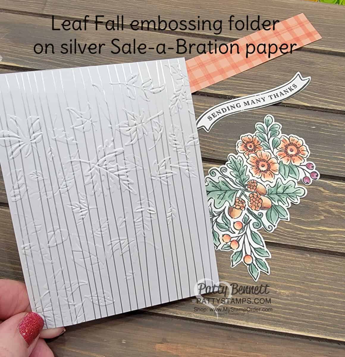 Leaf Fall Embossing Folder Card