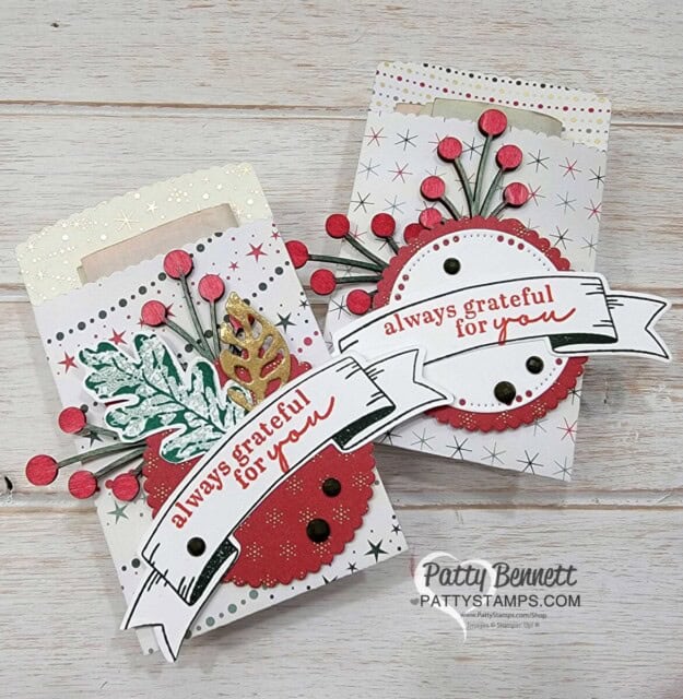 Mini Pocket Envelope die with cash for cruise gratuity or tips by Patty Bennett