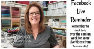Live crafting videos from our Alaska stamping and crafting cruise with Patty Bennett August 2022