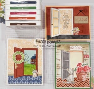 Card ideas with Stampin' Up! Warm Welcome bundle, one of 3 featured bundles for World Card Making Day 2022. www.PattyStamps.com