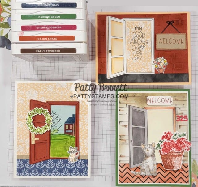 Card ideas with Stampin' Up! Warm Welcome bundle, one of 3 featured bundles for World Card Making Day 2022. www.PattyStamps.com