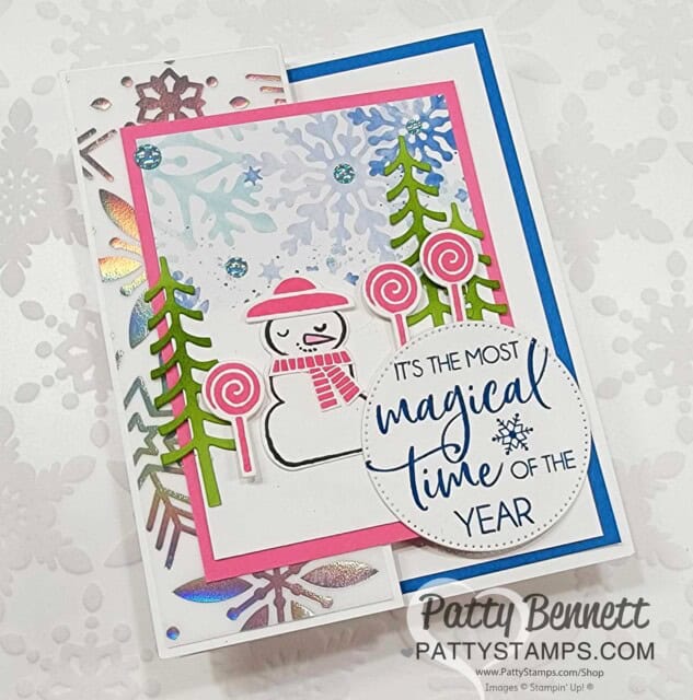 Make a Z Fold Snowman Magic Card with Stampin' Up! Card Making Supplies! By Patty Bennett