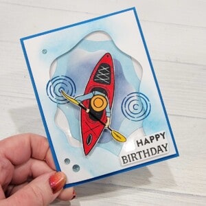 Adventurous Journey Kayak card from Stampin' UP!