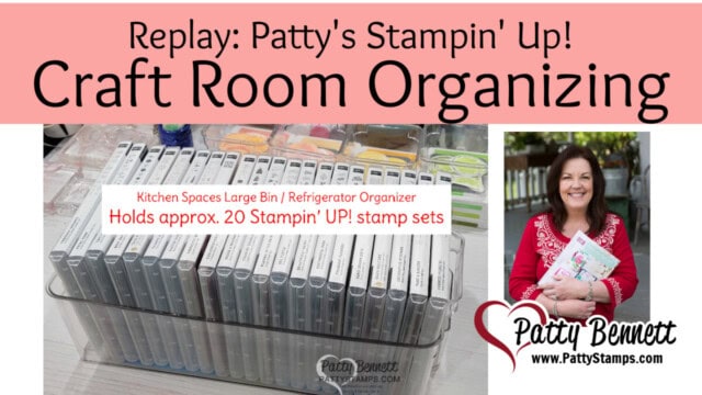 Craft Room Organizing Video with Patty Bennett, with bins from TJ Maxx