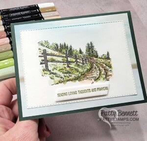 Stampin UP! Sale-a-Bration In The Country stamp set colored with Stampin' Blends markers by Patty Bennett
