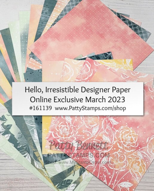 Hello Irresistible 6x6 paper pack from Stampin' Up! Online Exclusive March 2023