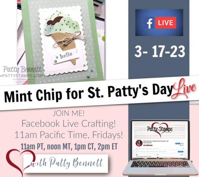 Join Live for St. Patty's Day fun with Share a Milkshake Mint Chip Ice cream and Shamrock shakes with Patty Bennett