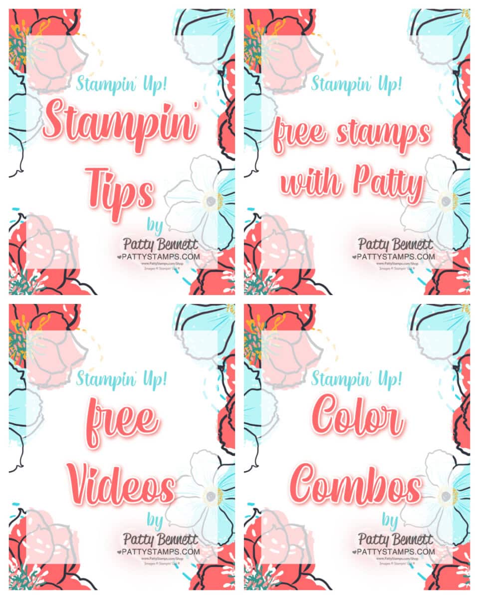 click to find Free crafting and stamping tips, color combos and videos from Patty Bennett for paper crafting and card making with Stampin' Up! supplies
