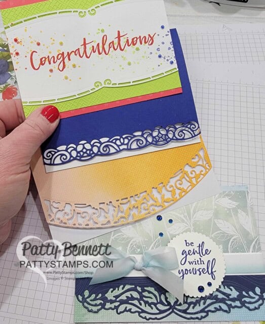Card ideas featuring Stampin' Up! Elegant Borders dies #161593 www.PattyStamps.com/shop