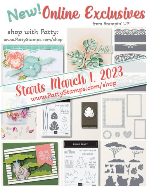 New March 2023 Online Exclusive Products Stampin UP! PattyStamps