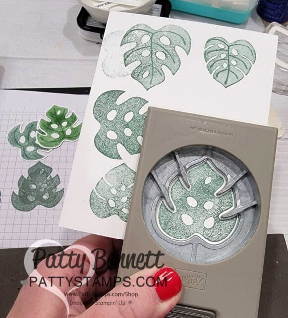 Stampin Up! online exclusives Tropical Leaf bundle shop with Patty Bennett
