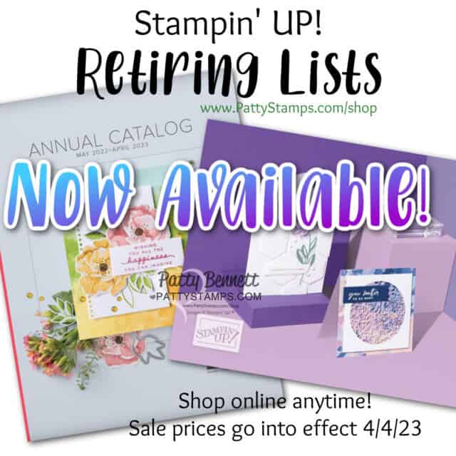Stampin' Up! Annual catalog and Mini catalog retiring lists now live!!