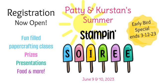 Summer STampin' Soiree with new 2023 2024 Stampin' Up! Catalog classes by Patty Bennett & Kurstan del Rosario