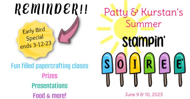 Summer STampin' Soiree with new 2023 2024 Stampin' Up! Catalog classes by Patty Bennett & Kurstan del Rosario