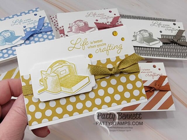 Stampin Up! In Color Note Card featuring the Crafting for You stamp set and Wild Wheat In Color paper stack. 2023-2025