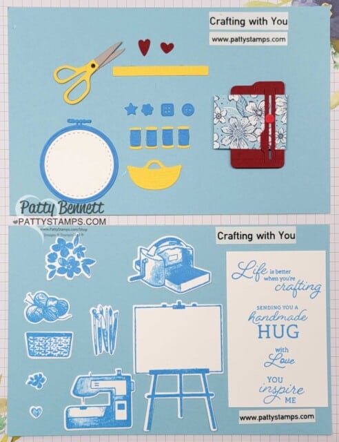 Inspiration Samplers for the Crafting with You bundle from Stampin' Up! by Patty Bennett