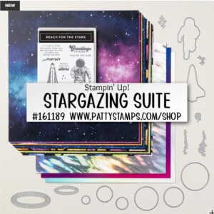 Stampin Up! Stargazing Suite for card making 161189 with planets. shop online www.PattyStamps.com/shop