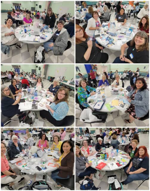 Summer Soiree Stampin' UP! event celebrating 35 years with Sara Douglass. Fun and Friends. Patty Bennett & Kurstan del Rosario