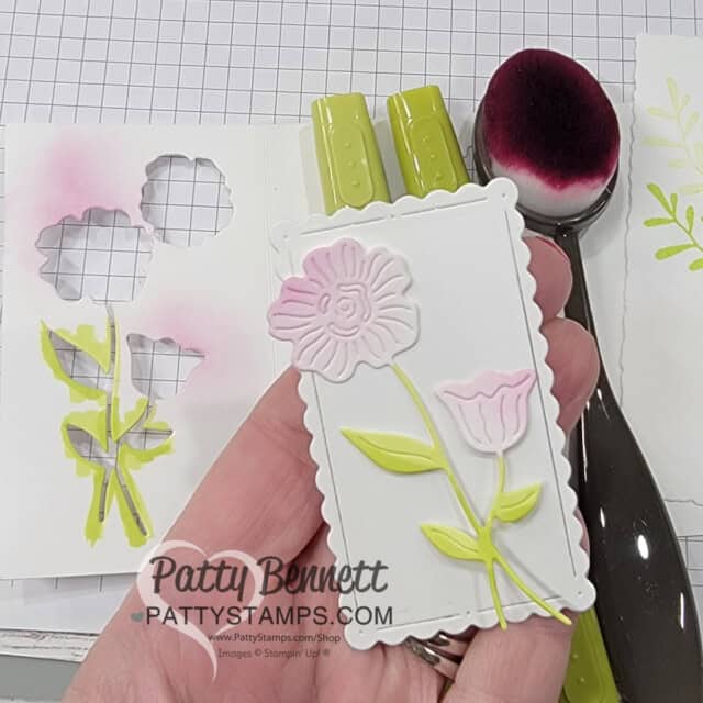 Tips for coloring Timeless Charms floral die cut images with Stampin' Up! blending brushes and Stampin' Blends markers.