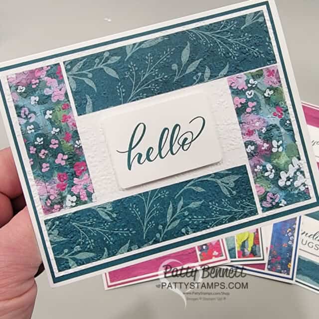 Masterfully Made 1" strip cards with Stampin' UP! supplies by Patty Bennett