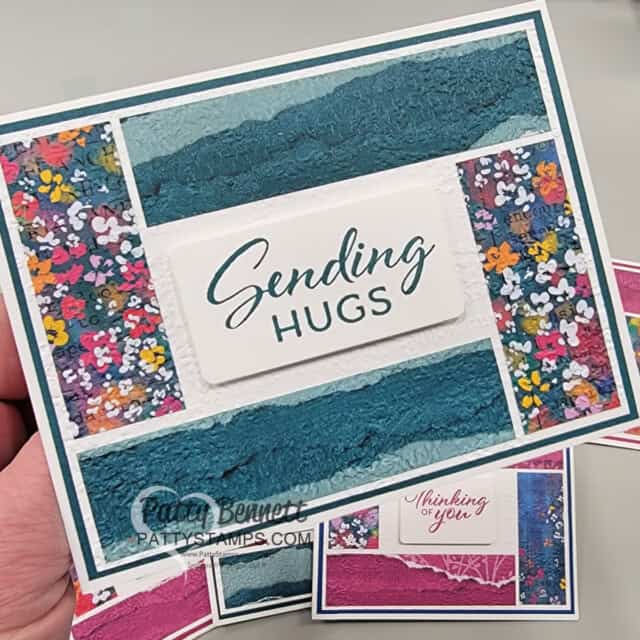 Masterfully Made 1" strip cards with Stampin' UP! supplies by Patty Bennett