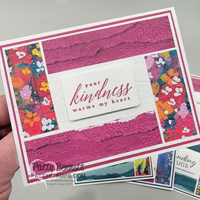 Masterfully Made 1" strip cards with Stampin' UP! supplies by Patty Bennett