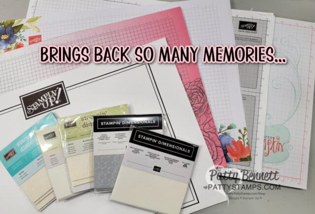 Stampin' Up! through the years grid paper dimensionals. PattyStamps
