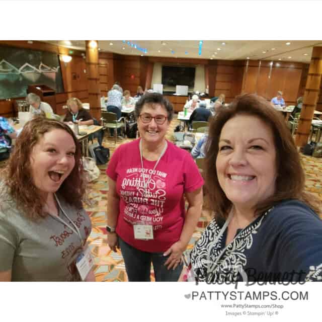 2023 Crafting Cruise with Patty & Kurstan. Stampin' Up! projects and more. Conference room.