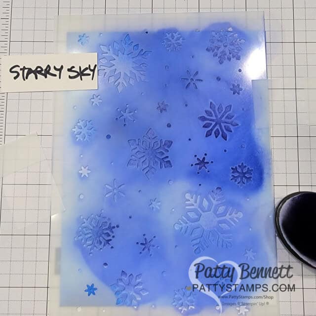 Joy of Noel dies Christmas card tips and idea by Patty Bennett featuring textured paper and Abundant Beauty Masks.