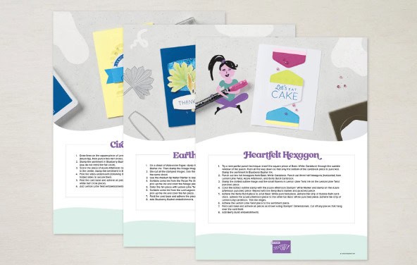 World Card Making Day card instructions Stampin 'Up! Oct 2023