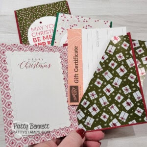 Stampin' Up! Gift Certificate for crafters. Gift Cards in any amount with Patty Bennett