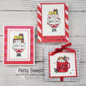 Gift of Giving Stampin' Up! stamp set colored with Stampin' Blends markers. Cards by Patty Bennett