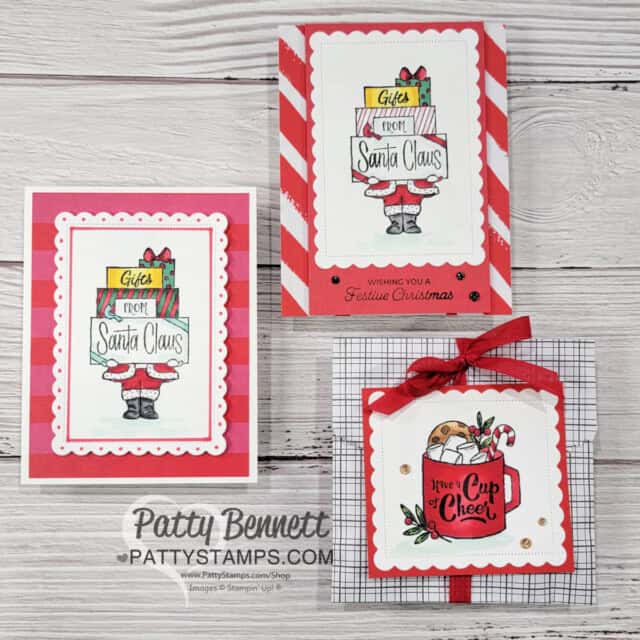 Gift of Giving Stampin' Up! stamp set colored with Stampin' Blends markers. Cards by Patty Bennett